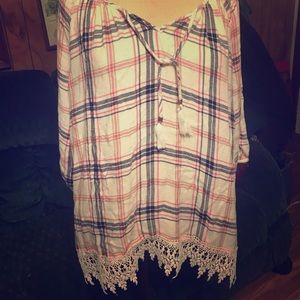 USED New Directions Women’s Plaid Tunic 3X